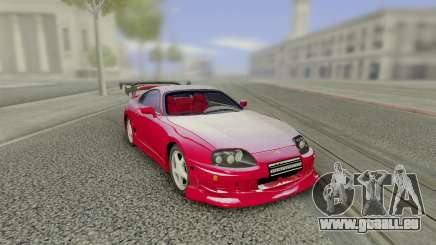 Toyota Supra Tuning Red with Spoiler pour GTA San Andreas