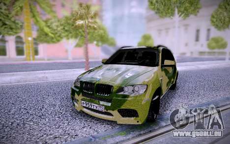 BMW X5M Camo für GTA San Andreas