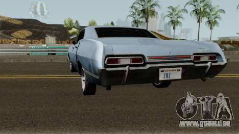 Chevrolet Impala 67 Sobrenatural V2 für GTA San Andreas