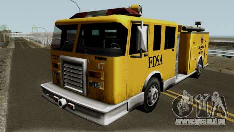 Firetruck Paintable in the Two of the Colours pour GTA San Andreas