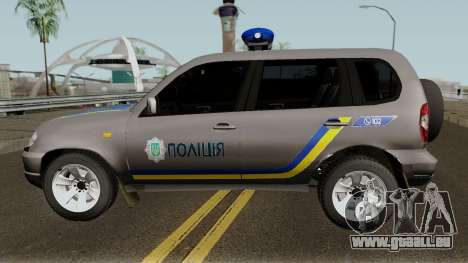 Chevrolet Niva GLC 2009 Ukraine Police Gray für GTA San Andreas