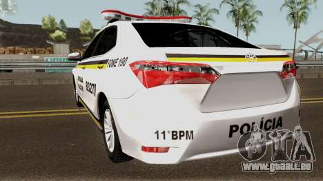 Toyota Corolla Brazilian Police pour GTA San Andreas