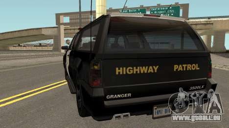 Declasse Granger SAHP Police GTA V pour GTA San Andreas