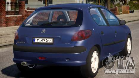 Peugeot 206 V1 pour GTA 4