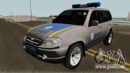Chevrolet Niva GLC 2009 Ukraine Police Gray pour GTA San Andreas