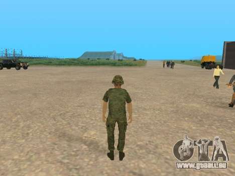 Un combattant des forces armées en tenue de camo pour GTA San Andreas