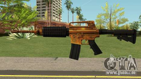 Golden M4A1 pour GTA San Andreas
