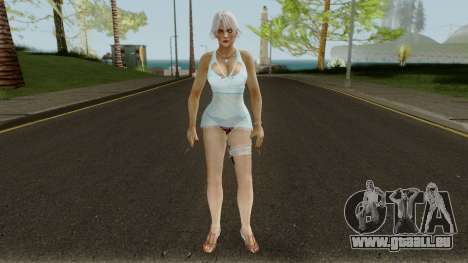 Christie Blue Dress Update pour GTA San Andreas