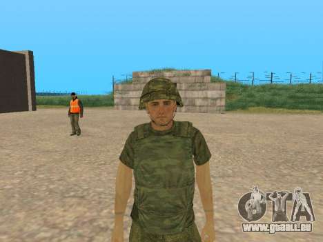 Ein Kämpfer der bewaffneten Kräfte in camouflage für GTA San Andreas