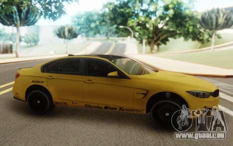 BMW M3 F30 Acrapovic pour GTA San Andreas