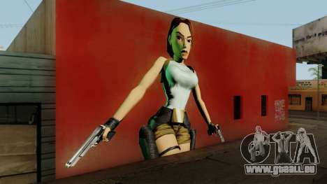 Tomb Raider I Lara Mural Mod für GTA San Andreas