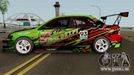 Mitsubishi Lancer Evolution IX OZ Drift V2 2006 für GTA San Andreas