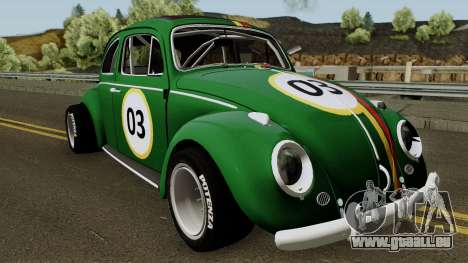 Volkswagen Beetle Ragtop Sedan 1963 für GTA San Andreas