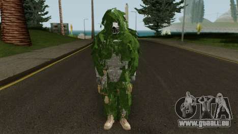 Skin Random 104 (Outfit Army With Ghiliesuit) pour GTA San Andreas