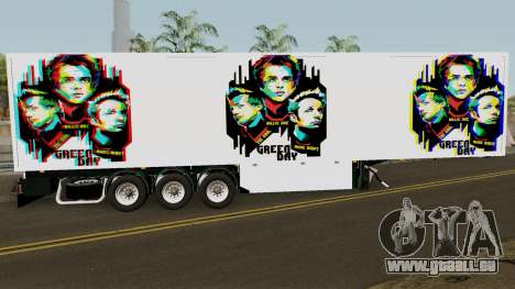 Remolque Green Day V.1 pour GTA San Andreas