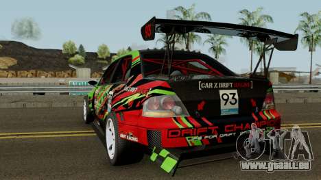 Mitsubishi Lancer Evolution IX OZ Drift V2 2006 für GTA San Andreas