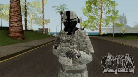 US Army ACU Skin (Gasmask) pour GTA San Andreas