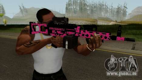Gunrunning Combat MG MK.II GTA 5 Pink Skull für GTA San Andreas