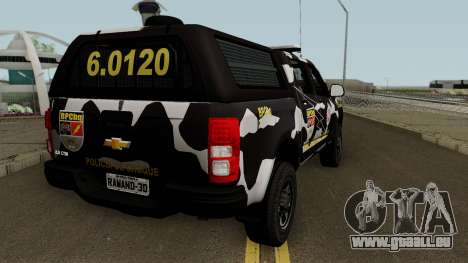 Chevrolet S-10 2018 CHOQUE PMBA pour GTA San Andreas