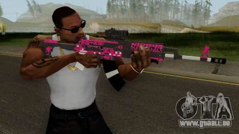 Gunrunning Assault Rifle Mk2 GTA V Pink Skull pour GTA San Andreas