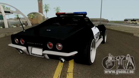 Chevrolet Corvette C3 Stingray Police LSPD pour GTA San Andreas