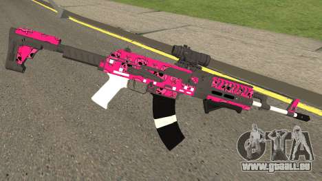 Gunrunning Assault Rifle Mk2 GTA V Pink Skull pour GTA San Andreas