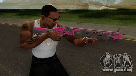 Rifle GTA V Online Pink Skull Livery für GTA San Andreas
