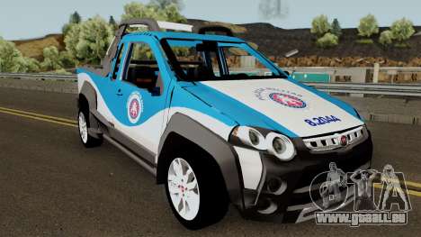 Fiat Strada Locker 2013 PMBA für GTA San Andreas