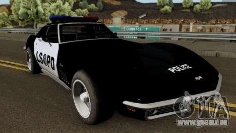 Chevrolet Corvette C3 Stingray Police LSPD pour GTA San Andreas