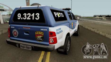 Toyota Hilux 2015 PETO CIPM POJUCA pour GTA San Andreas