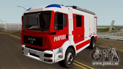 MAN TGA Pompierii (Romanian Firetruck) 2010 pour GTA San Andreas