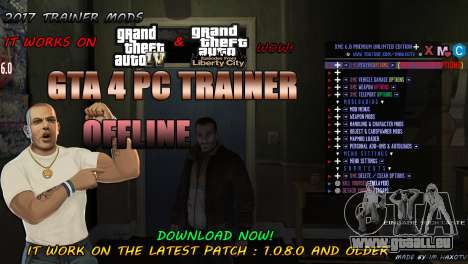 Script Trainer NEW By Im HaxoTV 1.0.8.0 pour GTA 4