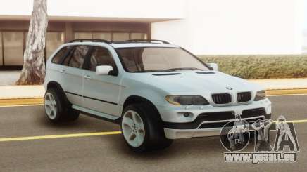 BMW X5 White Stock pour GTA San Andreas