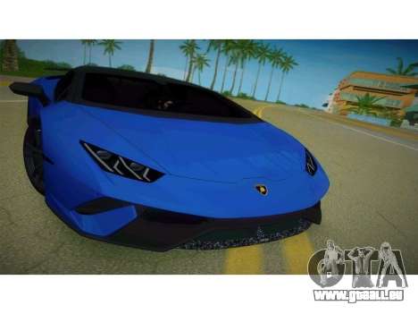 Lamborghini Huracan Performante Spyder pour GTA Vice City