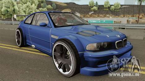 BMW M3 E46 GTR Most Wanted (2012 Style) V1 2001 pour GTA San Andreas