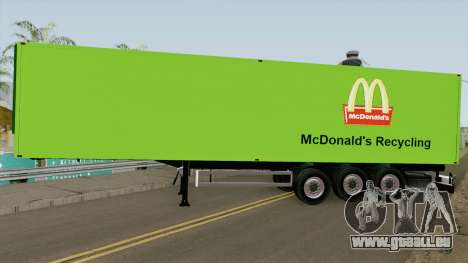 McDonald Recycling Trailer pour GTA San Andreas