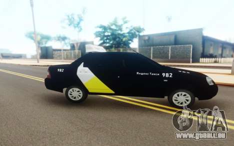 Lada Priora Taxi Yandex pour GTA San Andreas