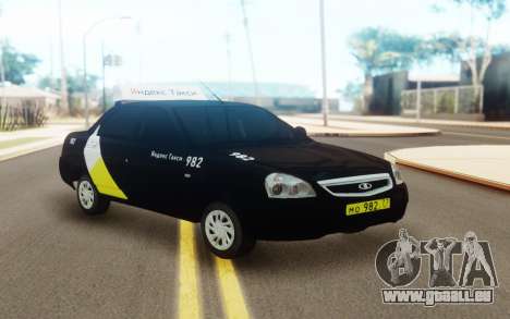 Lada Priora Taxi Yandex pour GTA San Andreas
