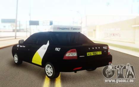 Lada Priora Taxi Yandex für GTA San Andreas
