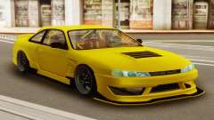 Nissan Silvia S14 Kouki Yellow für GTA San Andreas
