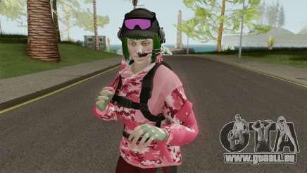 R6S Ela with Christmas Outfit (GTA Online MP) pour GTA San Andreas