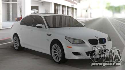 BMW M5 E60 Clear White pour GTA San Andreas