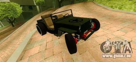 Jeep Willys Flatfender Loose Nuts für GTA San Andreas