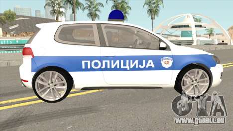 Volkswagen Golf VI Serbian Police pour GTA San Andreas