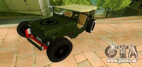 Jeep Willys Flatfender Loose Nuts pour GTA San Andreas