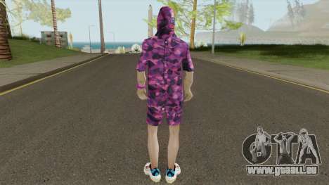 Skin BAPE Purple Camo pour GTA San Andreas