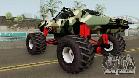 Pontiac Firebird Camo Shark Monster Truck 1968 für GTA San Andreas