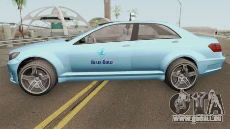 Benefactor Schafter Blue Bird Taxi GTA V für GTA San Andreas