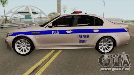 Die türkische Polizei Auto BMW M5 E60 für GTA San Andreas