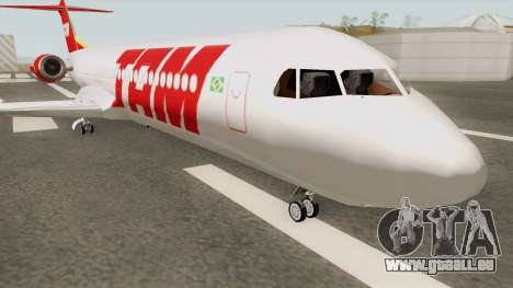 Fokker 100 TAM Airlines pour GTA San Andreas